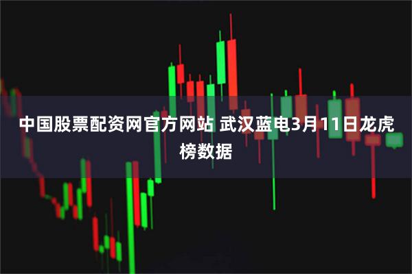 中国股票配资网官方网站 武汉蓝电3月11日龙虎榜数据